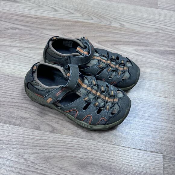 Kids Brown Merrell Sandals Size 12 - Picture 2 of 6